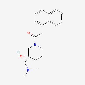 molecular formula C20H26N2O2 B5295589 3-[(dimethylamino)methyl]-1-(1-naphthylacetyl)-3-piperidinol 