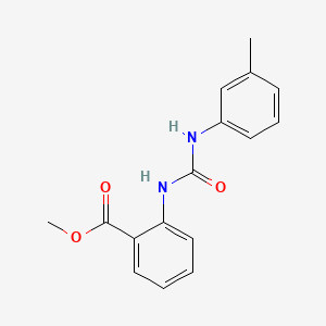 molecular formula C16H16N2O3 B5295618 methyl 2-({[(3-methylphenyl)amino]carbonyl}amino)benzoate 