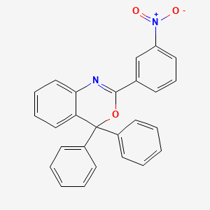 molecular formula C26H18N2O3 B5295787 2-(3-nitrophenyl)-4,4-diphenyl-4H-3,1-benzoxazine 