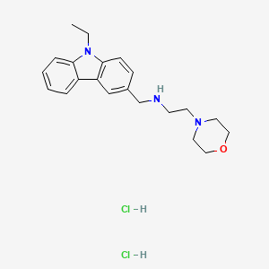 molecular formula C21H29Cl2N3O B5295889 N-[(9-ethyl-9H-carbazol-3-yl)methyl]-2-(4-morpholinyl)ethanamine dihydrochloride 