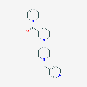 molecular formula C22H32N4O B5295906 3-(3,6-dihydropyridin-1(2H)-ylcarbonyl)-1'-(pyridin-4-ylmethyl)-1,4'-bipiperidine 