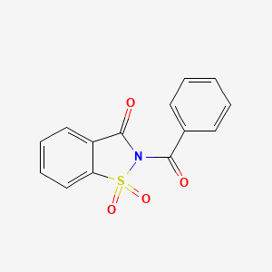molecular formula C14H9NO4S B5295911 2-benzoyl-1,2-benzisothiazol-3(2H)-one 1,1-dioxide 
