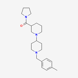 molecular formula C23H35N3O B5295933 1'-(4-methylbenzyl)-3-(pyrrolidin-1-ylcarbonyl)-1,4'-bipiperidine 