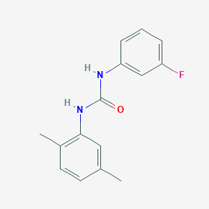molecular formula C15H15FN2O B5295969 N-(2,5-dimethylphenyl)-N'-(3-fluorophenyl)urea 