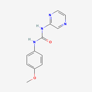 molecular formula C12H12N4O2 B5296011 N-(4-methoxyphenyl)-N'-2-pyrazinylurea 