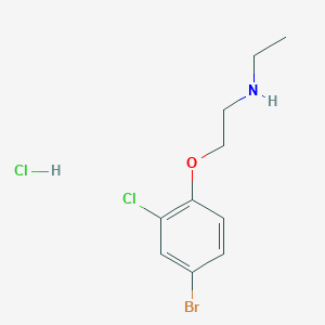 molecular formula C10H14BrCl2NO B5296100 [2-(4-bromo-2-chlorophenoxy)ethyl]ethylamine hydrochloride 
