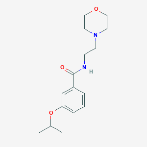 molecular formula C16H24N2O3 B5296174 3-isopropoxy-N-(2-morpholin-4-ylethyl)benzamide 