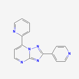 molecular formula C15H10N6 B5296193 7-(2-pyridinyl)-2-(4-pyridinyl)[1,2,4]triazolo[1,5-a]pyrimidine 