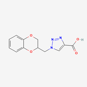 molecular formula C12H11N3O4 B5296205 1-(2,3-dihydro-1,4-benzodioxin-2-ylmethyl)-1H-1,2,3-triazole-4-carboxylic acid 