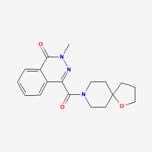 molecular formula C18H21N3O3 B5296216 2-methyl-4-(1-oxa-8-azaspiro[4.5]dec-8-ylcarbonyl)-1(2H)-phthalazinone 