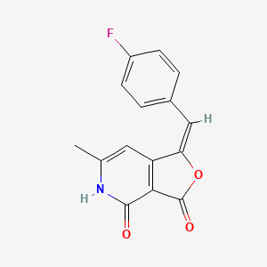 molecular formula C15H10FNO3 B5296277 1-(4-fluorobenzylidene)-6-methylfuro[3,4-c]pyridine-3,4(1H,5H)-dione 