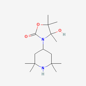 molecular formula C15H28N2O3 B5296317 4-hydroxy-4,5,5-trimethyl-3-(2,2,6,6-tetramethylpiperidin-4-yl)-1,3-oxazolidin-2-one 