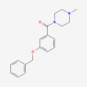 molecular formula C19H22N2O2 B5296343 1-[3-(benzyloxy)benzoyl]-4-methylpiperazine 
