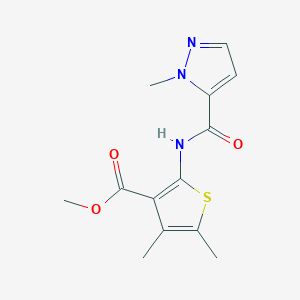 methyl 4,5-dimethyl-2-{[(1-methyl-1H-pyrazol-5-yl)carbonyl]amino}-3-thiophenecarboxylate