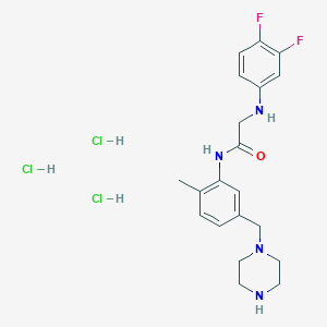 molecular formula C20H27Cl3F2N4O B529643 GW791343 (dihydrochloride) CAS No. 1019779-04-4