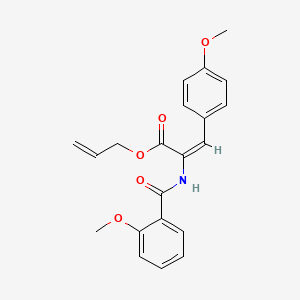 molecular formula C21H21NO5 B5296442 allyl 2-[(2-methoxybenzoyl)amino]-3-(4-methoxyphenyl)acrylate 