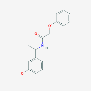 molecular formula C17H19NO3 B5296496 N-[1-(3-methoxyphenyl)ethyl]-2-phenoxyacetamide 
