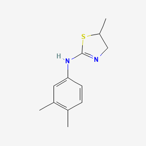 molecular formula C12H16N2S B5296539 N-(3,4-dimethylphenyl)-5-methyl-4,5-dihydro-1,3-thiazol-2-amine 