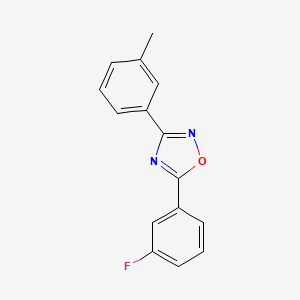 molecular formula C15H11FN2O B5296588 5-(3-fluorophenyl)-3-(3-methylphenyl)-1,2,4-oxadiazole 