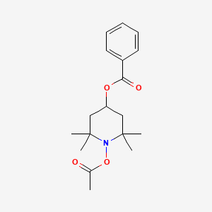 molecular formula C18H25NO4 B5296615 1-(acetyloxy)-2,2,6,6-tetramethylpiperidin-4-yl benzoate 