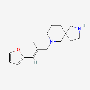 molecular formula C16H24N2O B5296653 7-[(2E)-3-(2-furyl)-2-methyl-2-propen-1-yl]-2,7-diazaspiro[4.5]decane dihydrochloride 
