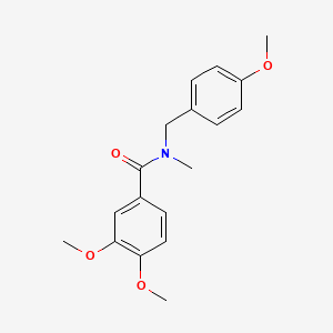 molecular formula C18H21NO4 B5296662 3,4-dimethoxy-N-(4-methoxybenzyl)-N-methylbenzamide 