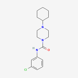 molecular formula C17H24ClN3O B5296718 N-(3-chlorophenyl)-4-cyclohexylpiperazine-1-carboxamide 