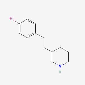 molecular formula C13H18FN B5296731 3-[2-(4-fluorophenyl)ethyl]piperidine hydrochloride 