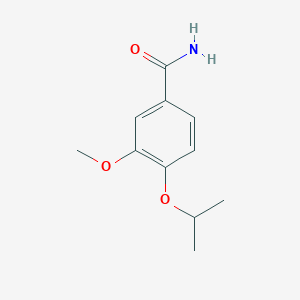 molecular formula C11H15NO3 B5296764 4-异丙氧基-3-甲氧基苯甲酰胺 
