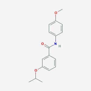 molecular formula C17H19NO3 B5296837 3-isopropoxy-N-(4-methoxyphenyl)benzamide 