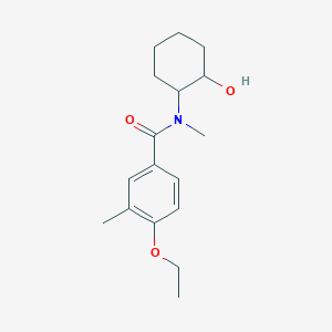 molecular formula C17H25NO3 B5296869 4-ethoxy-N-(2-hydroxycyclohexyl)-N,3-dimethylbenzamide 