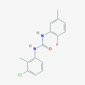 molecular formula C15H14ClFN2O B5296922 N-(3-chloro-2-methylphenyl)-N'-(2-fluoro-5-methylphenyl)urea 