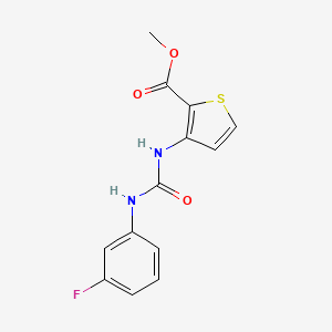 molecular formula C13H11FN2O3S B5296990 methyl 3-({[(3-fluorophenyl)amino]carbonyl}amino)-2-thiophenecarboxylate 