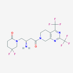 molecular formula C18H19F8N5O2 B052970 Gemigliptin CAS No. 911637-19-9