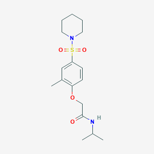 N-isopropyl-2-[2-methyl-4-(1-piperidinylsulfonyl)phenoxy]acetamide