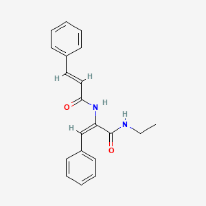 molecular formula C20H20N2O2 B5297111 2-(cinnamoylamino)-N-ethyl-3-phenylacrylamide 