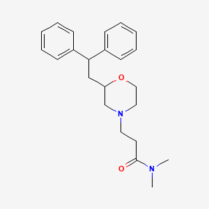 molecular formula C23H30N2O2 B5297120 3-[2-(2,2-diphenylethyl)-4-morpholinyl]-N,N-dimethylpropanamide 
