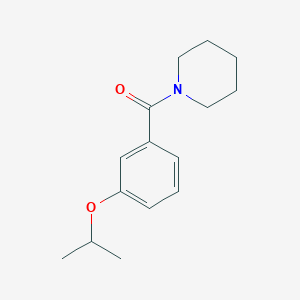 molecular formula C15H21NO2 B5297140 1-(3-isopropoxybenzoyl)piperidine 