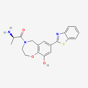 4-D-alanyl-7-(1,3-benzothiazol-2-yl)-2,3,4,5-tetrahydro-1,4-benzoxazepin-9-ol hydrochloride