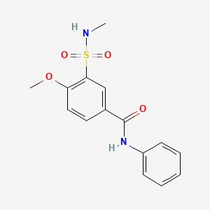 4-methoxy-3-[(methylamino)sulfonyl]-N-phenylbenzamide