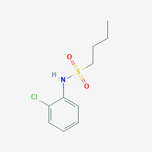 molecular formula C10H14ClNO2S B5297227 N-(2-chlorophenyl)-1-butanesulfonamide 