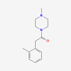 molecular formula C14H20N2O B5297242 1-methyl-4-[(2-methylphenyl)acetyl]piperazine 