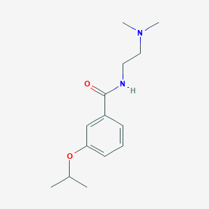 molecular formula C14H22N2O2 B5297335 N-[2-(dimethylamino)ethyl]-3-isopropoxybenzamide 