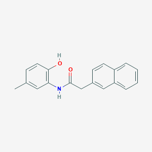 molecular formula C19H17NO2 B5297486 N-(2-hydroxy-5-methylphenyl)-2-(2-naphthyl)acetamide 