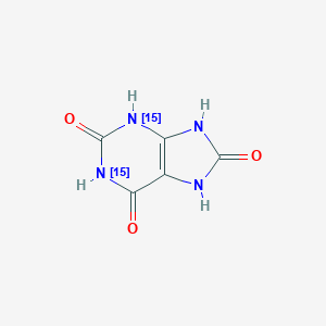 molecular formula C5H4N4O3 B052975 7,9-二氢-3H-嘌呤-2,6,8-三酮 CAS No. 62948-75-8