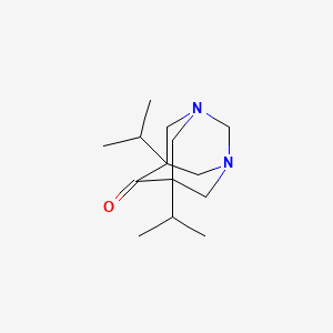 molecular formula C14H24N2O B5297527 5,7-diisopropyl-1,3-diazatricyclo[3.3.1.1~3,7~]decan-6-one 