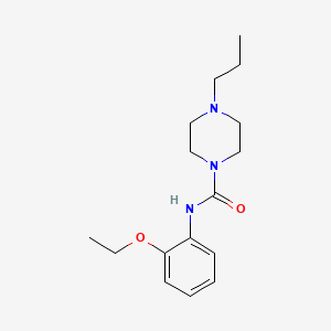 molecular formula C16H25N3O2 B5297533 N-(2-ethoxyphenyl)-4-propyl-1-piperazinecarboxamide 