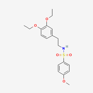 molecular formula C19H25NO5S B5297605 N-[2-(3,4-diethoxyphenyl)ethyl]-4-methoxybenzenesulfonamide 