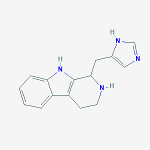 molecular formula C15H16N4 B529764 Haploscleridamine 