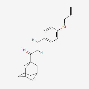 molecular formula C22H26O2 B5297646 1-(1-adamantyl)-3-[4-(allyloxy)phenyl]-2-propen-1-one 